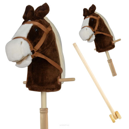 HOBBY HORSE KOŃ NA KIJU SKŁAD KÓŁ DŹW. 95 CM 8279