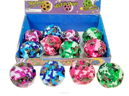 PIŁKA SUPER ODBIJA SIĘ KOLOR 6,5 CM (12) 7018