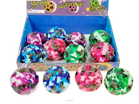 PIŁKA SUPER ODBIJA SIĘ KOLOR 6,5 CM (12) 7018