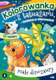 KOLOROWANKA TATUAŻE ŚWIECĄCE MAŁE DINOZAURY 9760