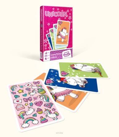 KARTY CZARNY PIOTRUŚ & MEMO HAPPY UNICORN 0689
