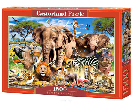 CASTOR PUZZLE 1500 SAVANNA ANIMALS 1950