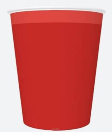 KUBECZKI PAPIER UNIKOLOR CZERWO 250ML (8) 3862