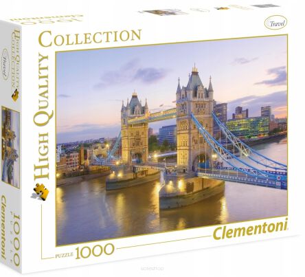 CLEMENTONI PUZZLE 1000 TOWER BRIDGE 0229 NN