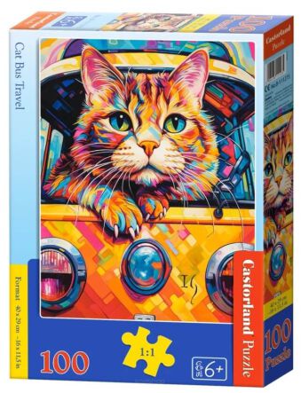 CASTOR PUZZLE 100 CAT BUS TRAVEL 1275