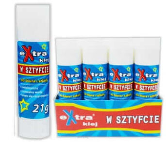 KLEJ EXTRA W SZTYFCIE NIEBIESKI 21G [12] 0120