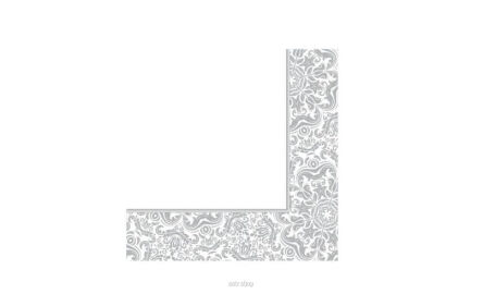 SERWETKI SREBRNY ORNAMENT 33x33 (20) 7401
