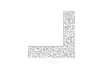 SERWETKI SREBRNY ORNAMENT 33x33 (20) 7401