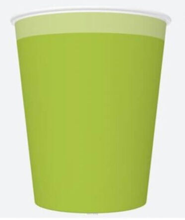 KUBECZKI PAPIER UNIKOLOR ZIELONE 250ML (8) 3879