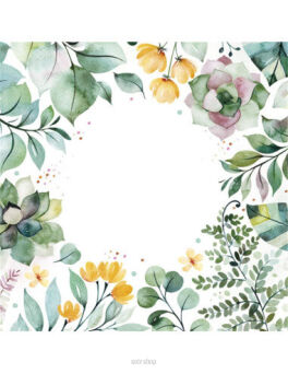 SERWETKI AKWARELOWE LIŚCIE 33x33 (20) 0012