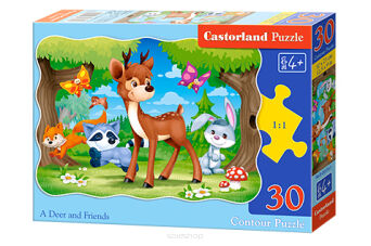 CASTOR PUZZLE 30 A DEER AND FRIENDS 3570