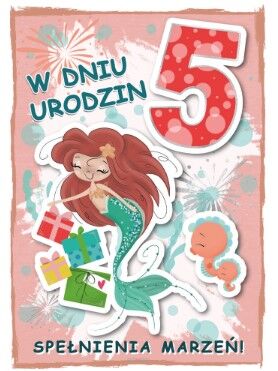 KARTKA URODZINY 5 DZIEWCZYNKA 2339 NN