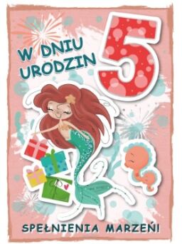 KARTKA URODZINY 5 DZIEWCZYNKA 2339 NN