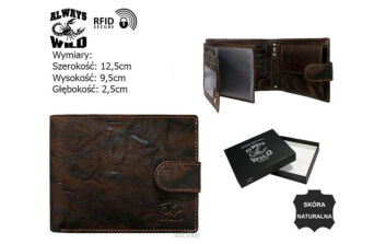 PORTFEL MĘSKI SKÓRA N992L-BC BROWN 9951 NN