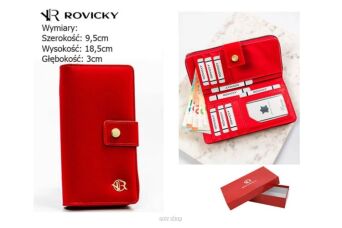 PORTFEL DAMSKI R-POR-01-V36 RED 3341 NN