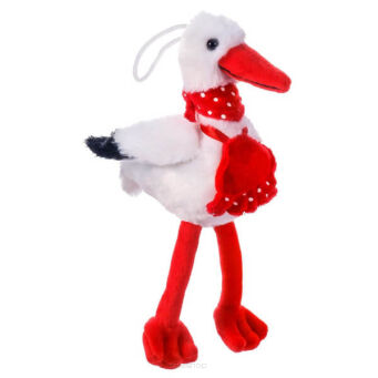 PLUSZ BOCIAN W FARTUSZKU 20 CM 9371 NN