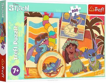 TREFL PUZZLE 200 MUZYCZNY ŚWIAT LILO&STITCH 3042 N