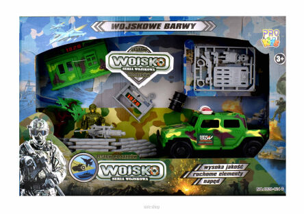 ZESTAW WOJSKO POJAZDY POL. OPAKOW 45X30 CM 8865