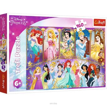 TREFL PUZZLE 160 PRINCESS PORTRETY KSIĘŻNI 4078 NN
