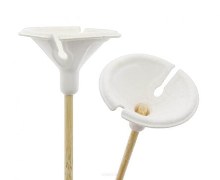 PATYCZKI DO BALONÓW + ZATYCZKI BAMBUS 100 SZT 3387