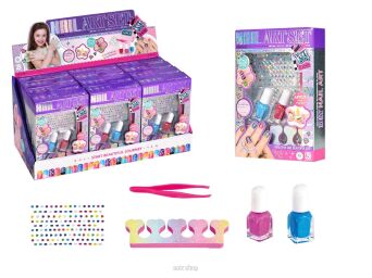 ZESTAW DO PAZNOKCI LAKIERY KRYSZTAŁKI (12) 5256