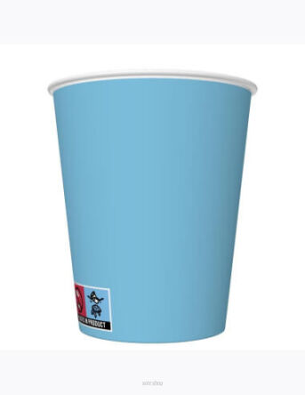 KUBECZKI PAPIER UNIKOLOR NIEBIESKIE 250ML (8) 3886