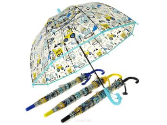 PARASOL DZIECIĘCY PRZEŹROCZYSTY POJAZDY 2887