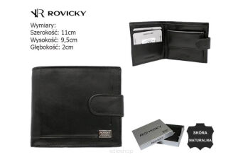 PORTFEL MĘSKI SKÓRZANY CPR-10L-NBAR BLACK 7643 NN