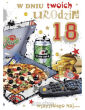 KARTKA URODZINY 18-STKA B6LUX (10) 9635 - 2