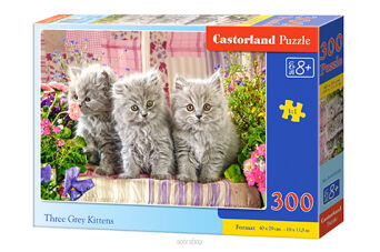 CASTOR PUZZLE 300 THREE GREY KITTENS 0330