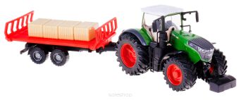 BBURAGO TRAKTOR 10 CM FENDT 1050 WITH BALE 6748 NN