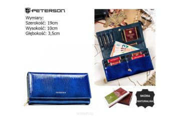 PORTFEL DAMSKI SKÓRA PTN 42106-PR BLUE 8294 NN