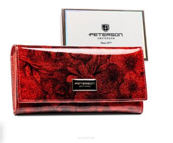 PORTFEL DAMSKI SKÓRA PS122-FDS-1701 RED 1701 NN