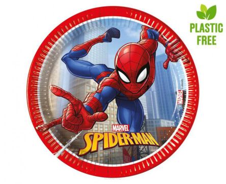 TALERZYKI PAPIEROWE SPIDERMAN 20CM (8) [12] 0549