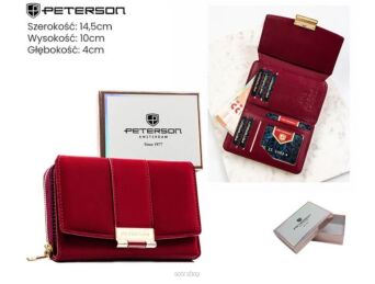 PORTFEL DAMSKI EKO PTN 0015-THU BORDO 9563 NN