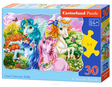 CASTOR PUZZLE 30 CUTE UNICORNS SELFIE 3822