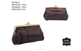 PORTMONETKA SKÓRZANA K09 D.BROWN 8480 NN