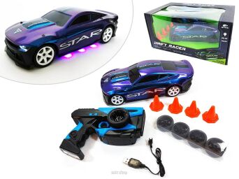 AUTO NA RADIO ŚW. LED DRIFT SŁUPKI 34X20 CM 5601