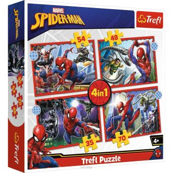 TREFL PUZZLE 4W1 BOHATERSKI SPIDERMAN 3847 NN