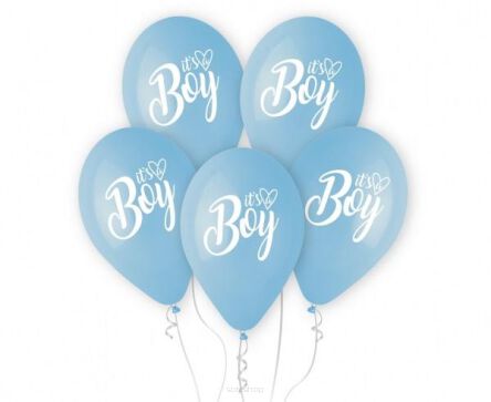 BALONY PREMIUM HEL ITS A BOY 13'' 5 SZT 3137