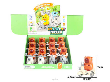 KAPIBARA NA MOTORZE ZE ŚW. 11X10 CM (12) 7605