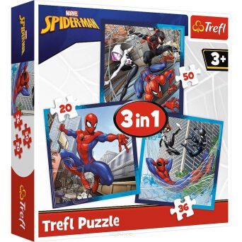 TREFL PUZZLE 3W1 PAJĘCZY PRZYJACIELE 8743 NN