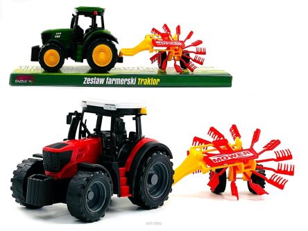 TRAKTOR Z MASZYNĄ ROLNICZĄ 40X12 CM 1617
