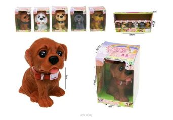 PIES Z OBROŻĄ FIGURKA SIEDZĄCY 8,5x6 CM (12) 3135