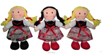 PLUSZ LALKA 20 CM GÓRALKA Z WARKOCZAMI 9410