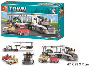 KLOCKI SLUBAN TOWN LAWETA + AUTA 638 EL. 9105