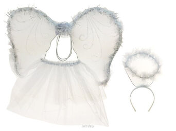 STRÓJ ANIOŁEK SKRZYDŁA SPÓDNICZKA AUREO 44X32 3980