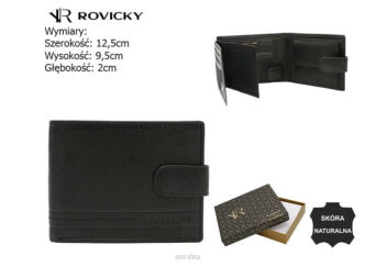 PORTFEL MĘSKI SKÓRA R-N992L-GAT BLACK + BL 8960 NN