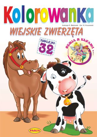 KOLOROWANKA A4 WIEJSKIE ZWIERZĘTA 4389