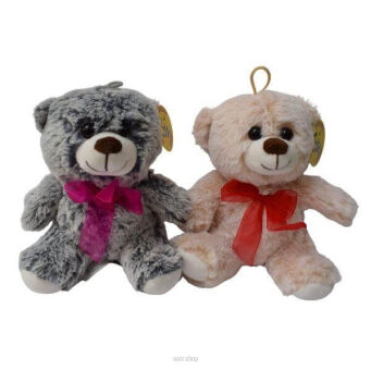 PLUSZ MIŚ Z KOKARDĄ 2 KOL 20 CM 9714